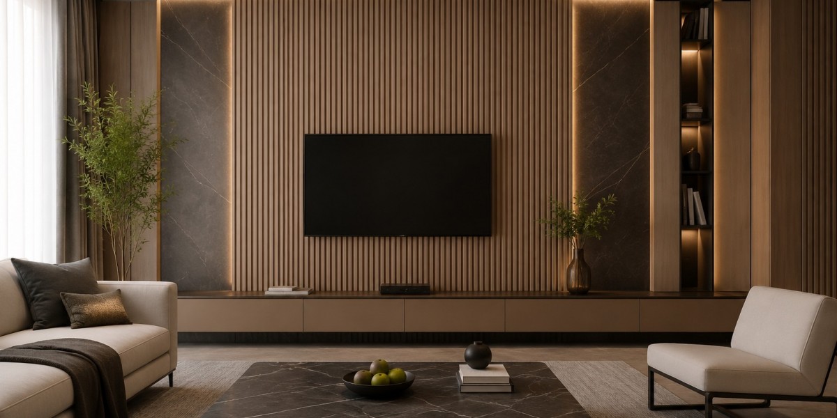 Transform Your Interiors with Blue-Brown Marble PVC Wall Panels