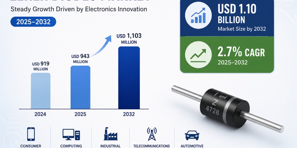 Zener Diodes Market 2025 to Reach USD 1.10 Billion by 2032 at 2.7% CAGR