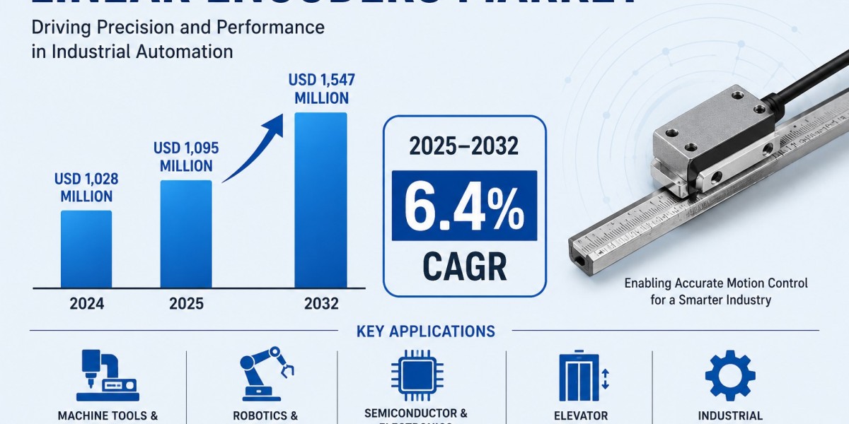 Linear Encoders Market 2025 to Reach USD 1.55 Billion by 2032 at 6.4% CAGR