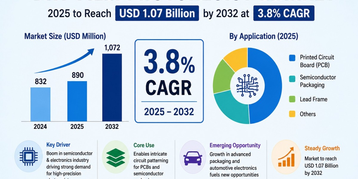 Dry Film Photoresist Market 2025 to Reach USD 1.07 Billion by 2032 at 3.8% CAGR